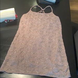 mauve cocktail beaded dress with back detail!!!